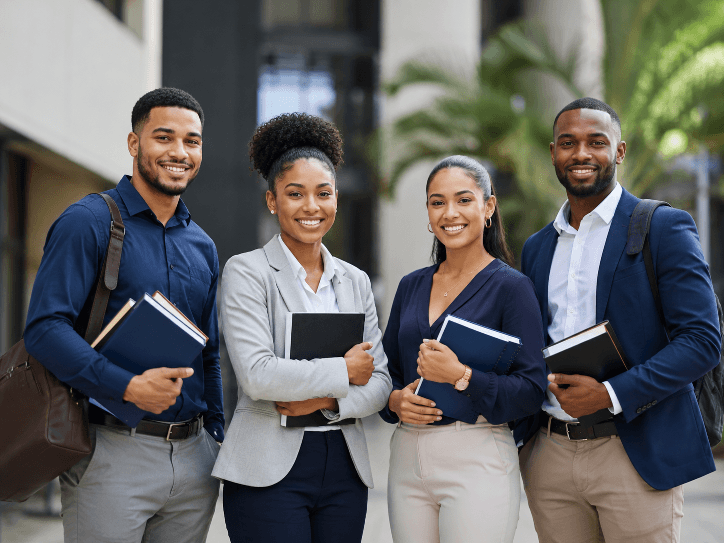 Diverse group of prospective law students at Norman Manley Law School