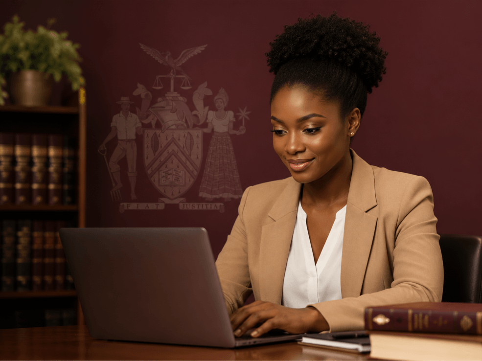Applicant working on a laptop to complete an online admissions application