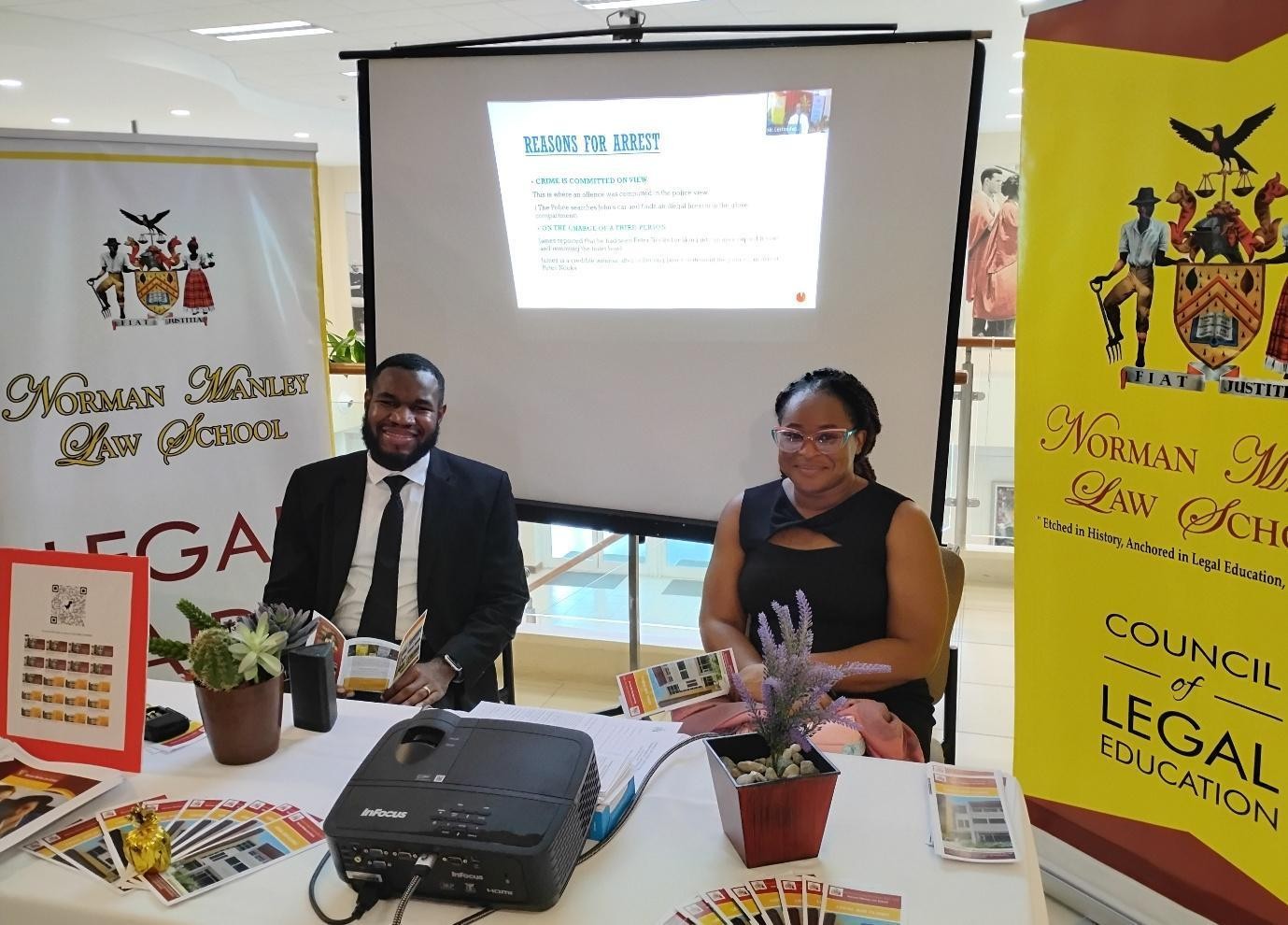 Legal information booth at the Legal Aid Fair