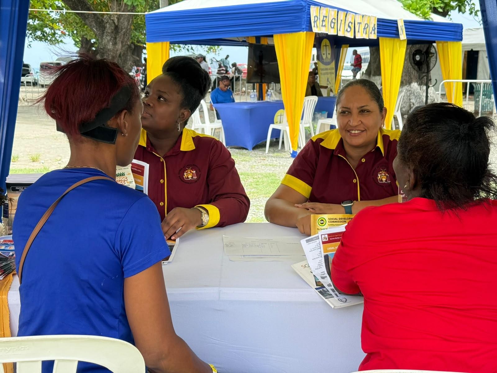 Members of the public at a Legal Aid Clinic education event